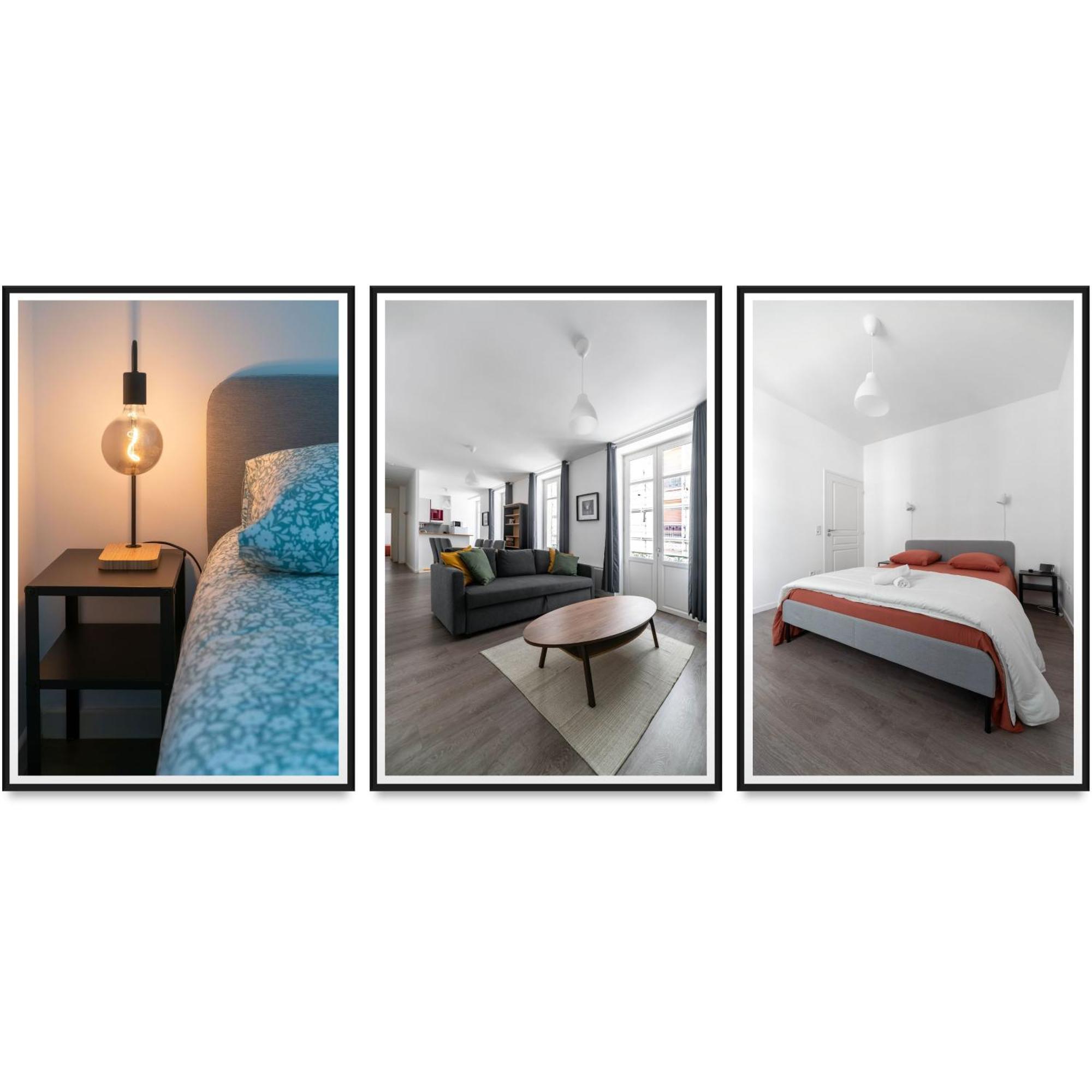 Le Brit - Grand Appartement Design, 3 Chambres, Centre Ville Vichy Exteriör bild